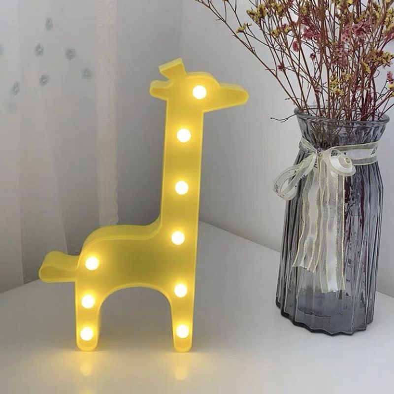 Lampada da parete artistica di cartone animato in plastica Minimalista batteria alimentato a LED Accensione