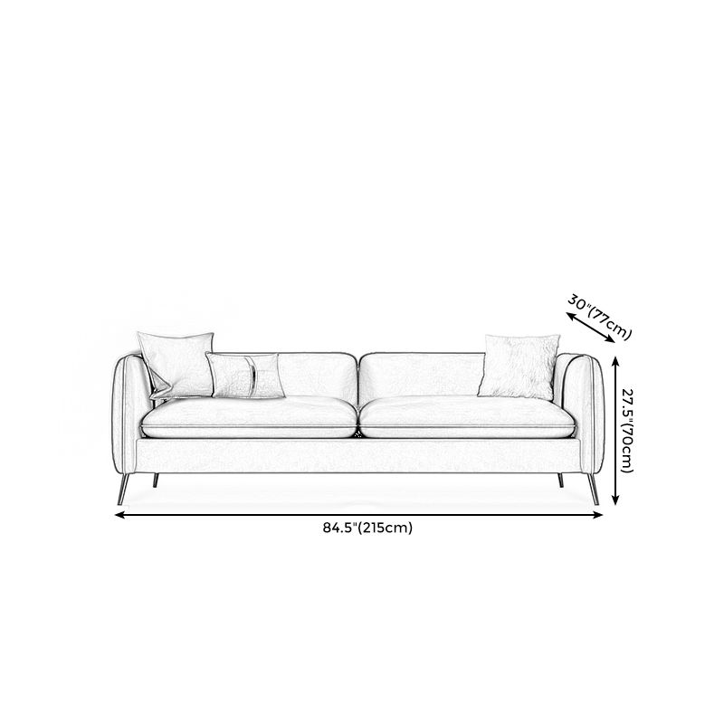 Kunstleder modernes Sofa 30 -Zoll -Sofa mit Lagerung für Wohnzimmer
