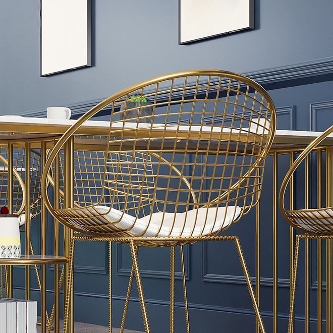 Nordic 1/2/5 Pieces Dining Set White Stone Top Dining Furniture