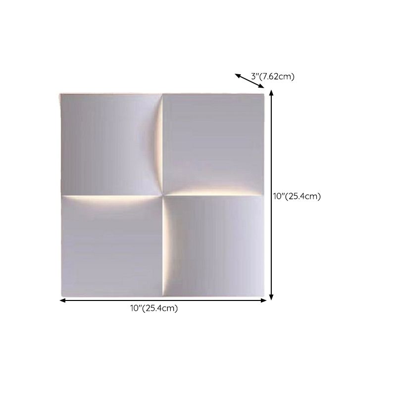 Single Modernism White Metallic Shaded LED Wall Mounted for Foyer