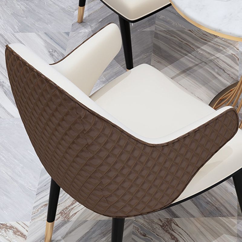 Modern Dining Set for Home 1/2/3/4/5 Pcs Round Dining Table Set with Padded Chairs