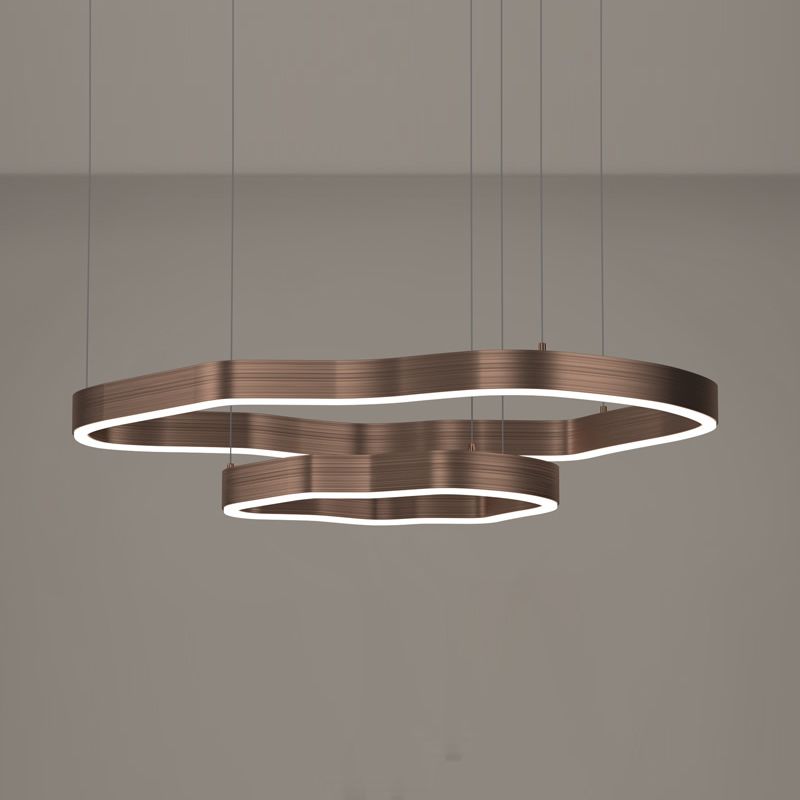 Lámparas de lámpara LED de múltiples capas de aluminio de forma moderna