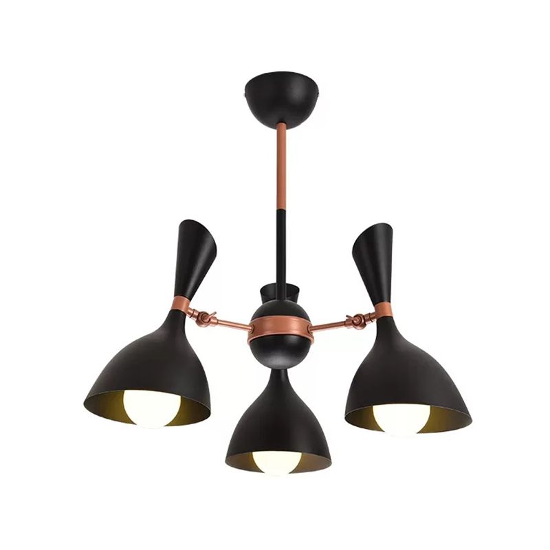 Living Room Kindergarten Pendant Light Metal Contemporary Monochrome Chandelier