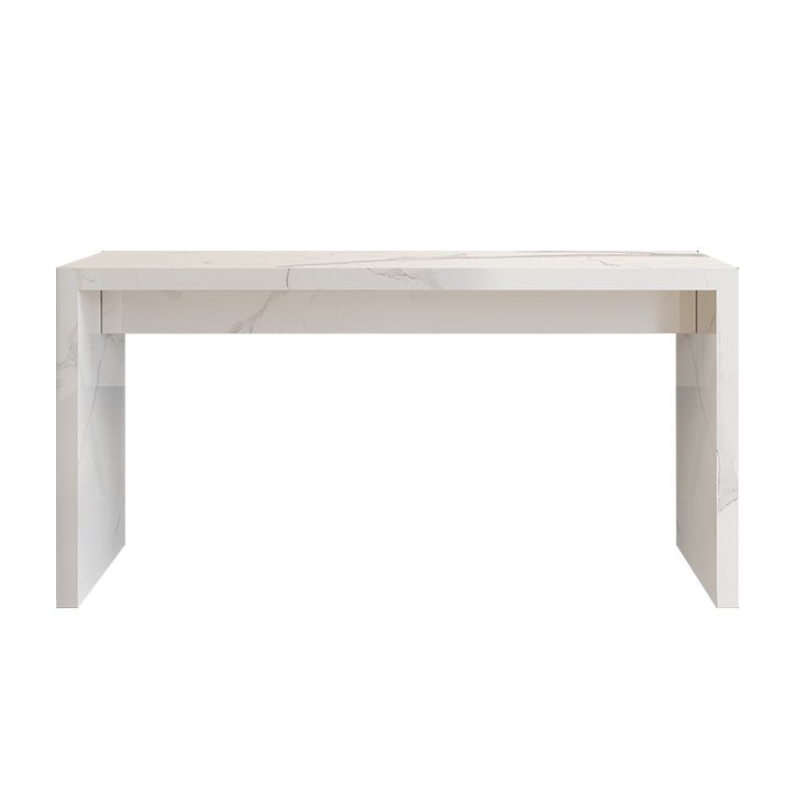 Slate Rectangular Table, Modern Minimalist Home White Bar Table