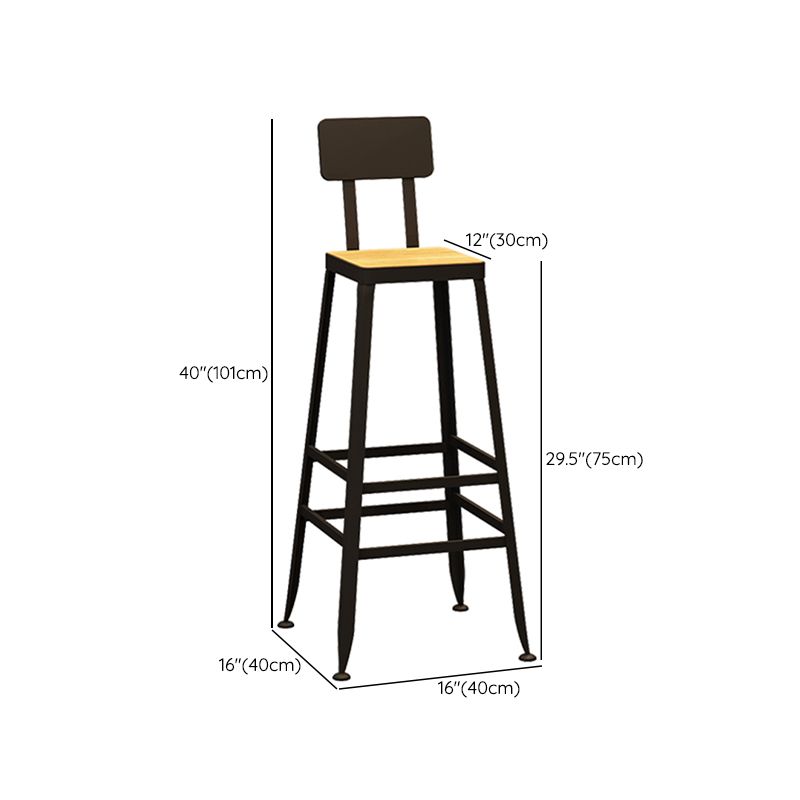 Contemporary Counter Height Stools Low Back Counter Chair for Restaurant