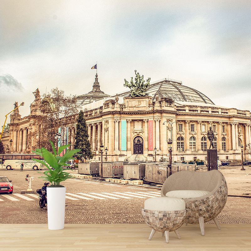 City View Mural Modern Moisture Resistant Wall Covering, Customized Size