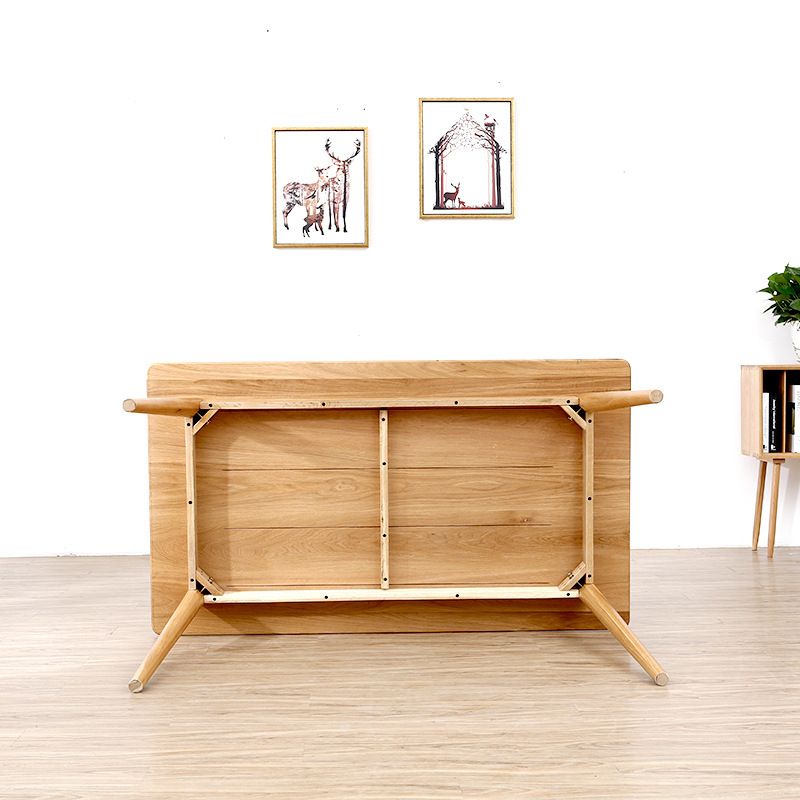 Cucina moderna tavolo da pranzo in legno massiccio di altezza standard con set di sala da pranzo formale