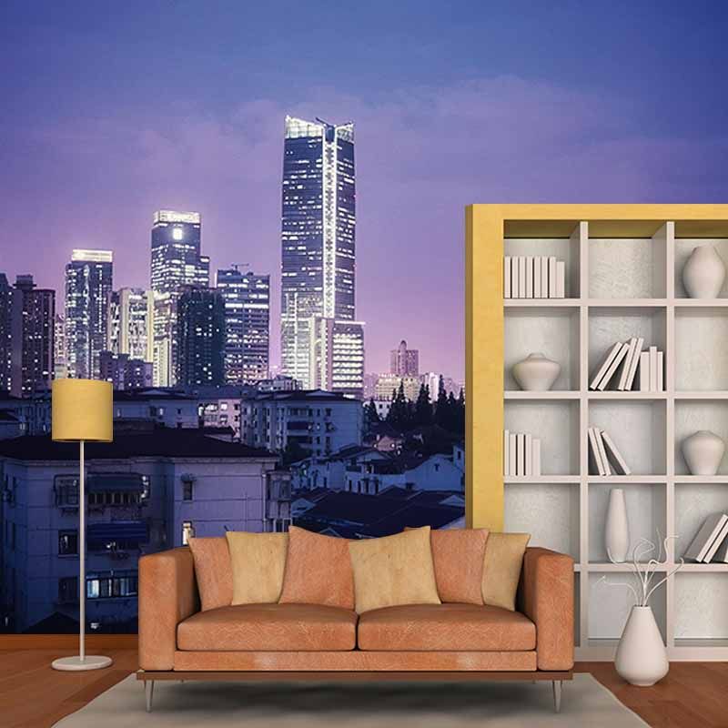 Urban Landscape Mildew Resistant Mural Wallpaper Living Room Wall Mural