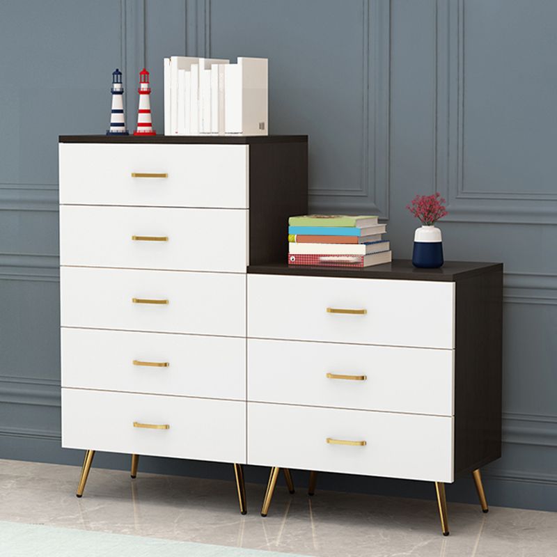 15.75" Wide Wood Accent Chest with Soft Close Drawers Scratch Resistant Chest