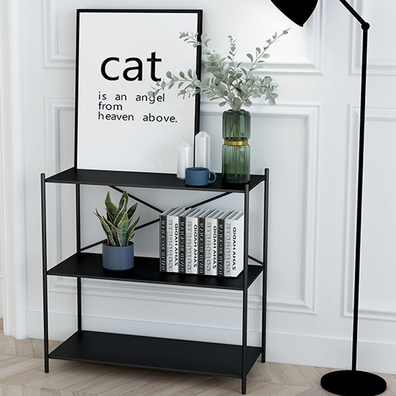 Minimalist Metal Open Etagere Bookcase with Rectangular Shelves