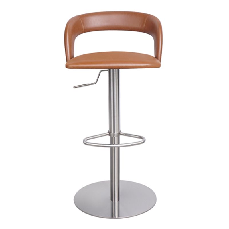 Adjustable Counter Height Stools Modern Faux Leather Bar Stools