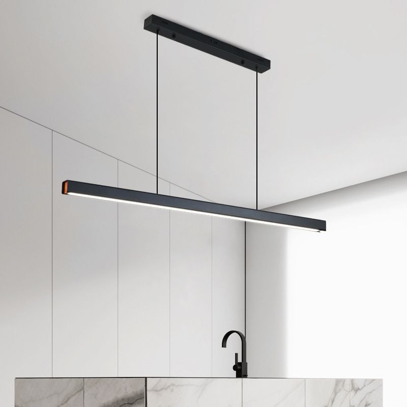 Modernism Single Black Kitchen Island Lighting LED Island Pendant Lighting