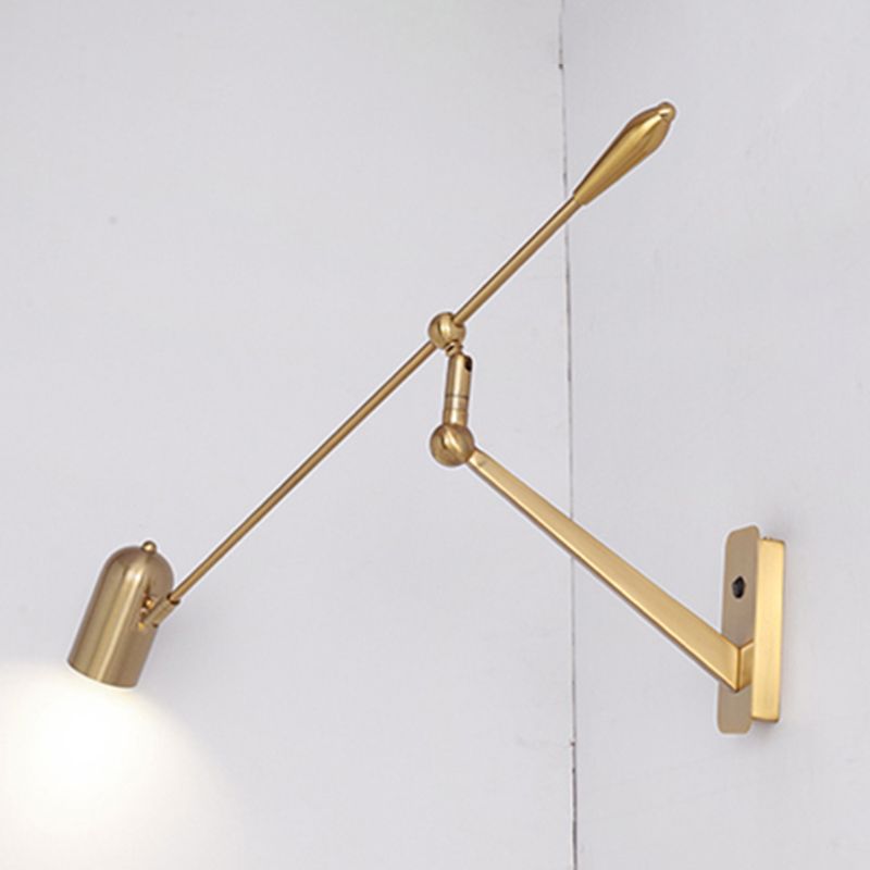 Moderner Stil Verstellbarer geometrische Wandlampe Metall 1 Leichte Wandmontagelampen