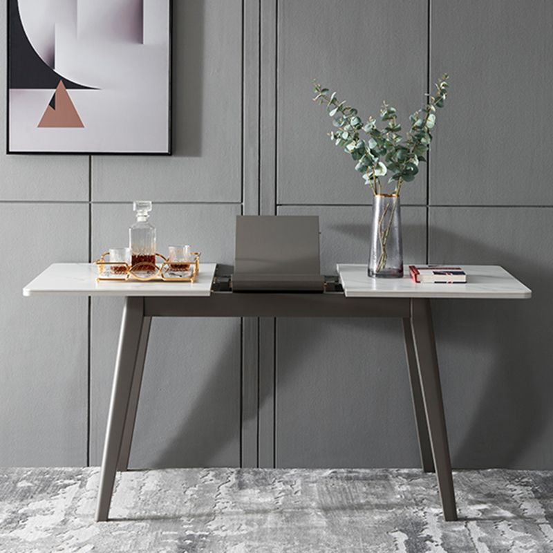 Rectangle Dining Table Set with Gray Legs 1/2/5/7 Pcs Dinette Set for Home