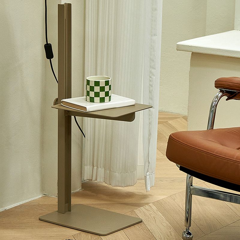 Modern  Adjustict Side End Table in Metal C Side Accent Side Table