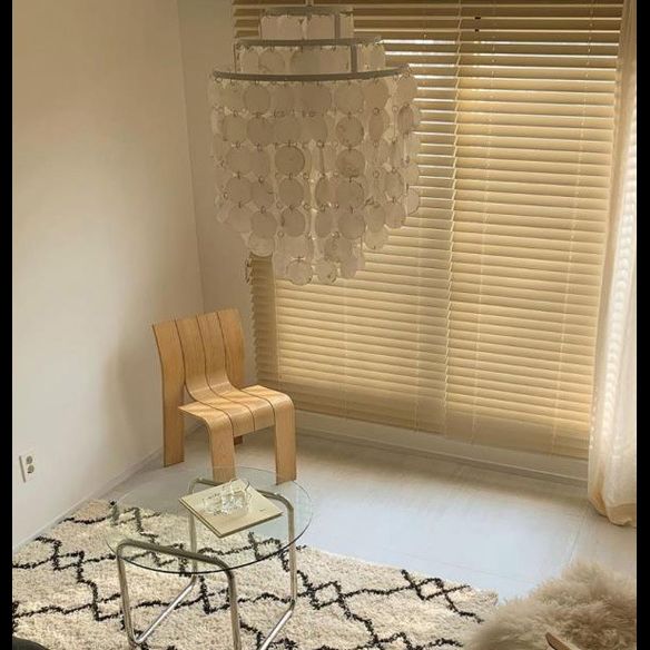 3-Tiers Shells Deco Hanging Light Contemporary Style Single Light Suspension Lamp for Dining Room