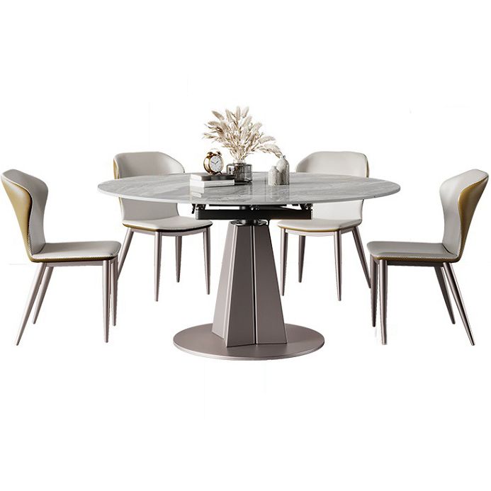 Glam 1/5/7 Pieces Dining Set Rectangular Sintered Stone Dining Table Set