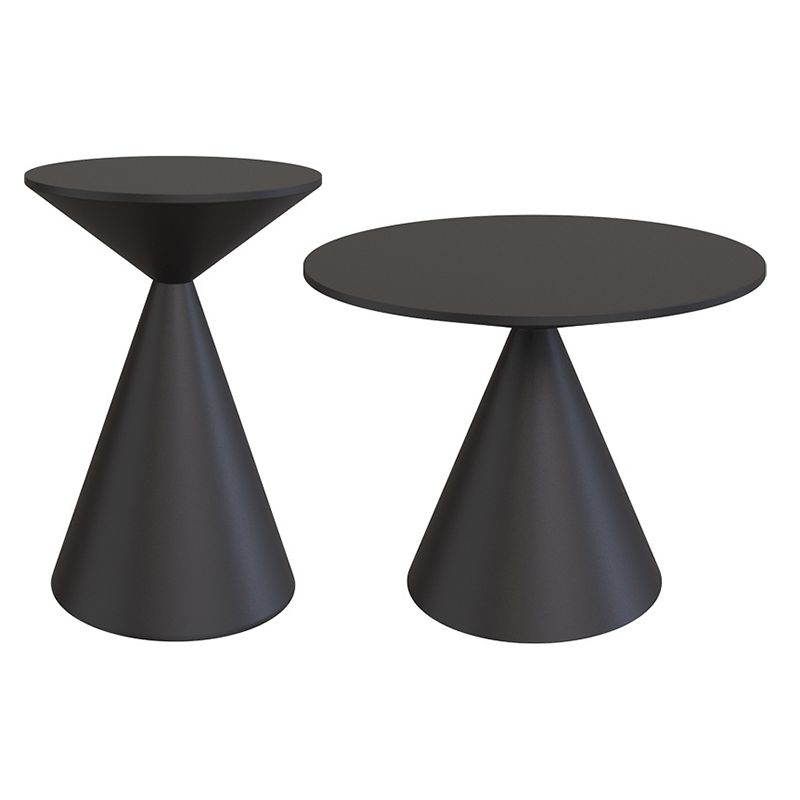 Mid-Century Modern Cocktail Table Pedestal Metal Coffee Table