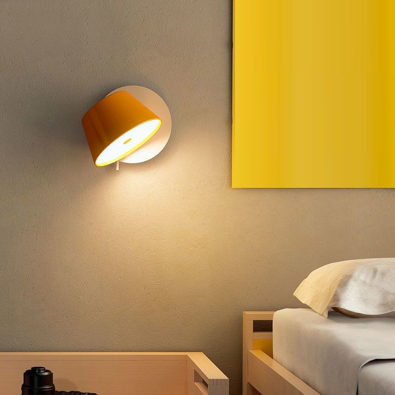 1 Light Geometric Wall Mounted Lamp Contemporary Metal Wall Lighting Idea