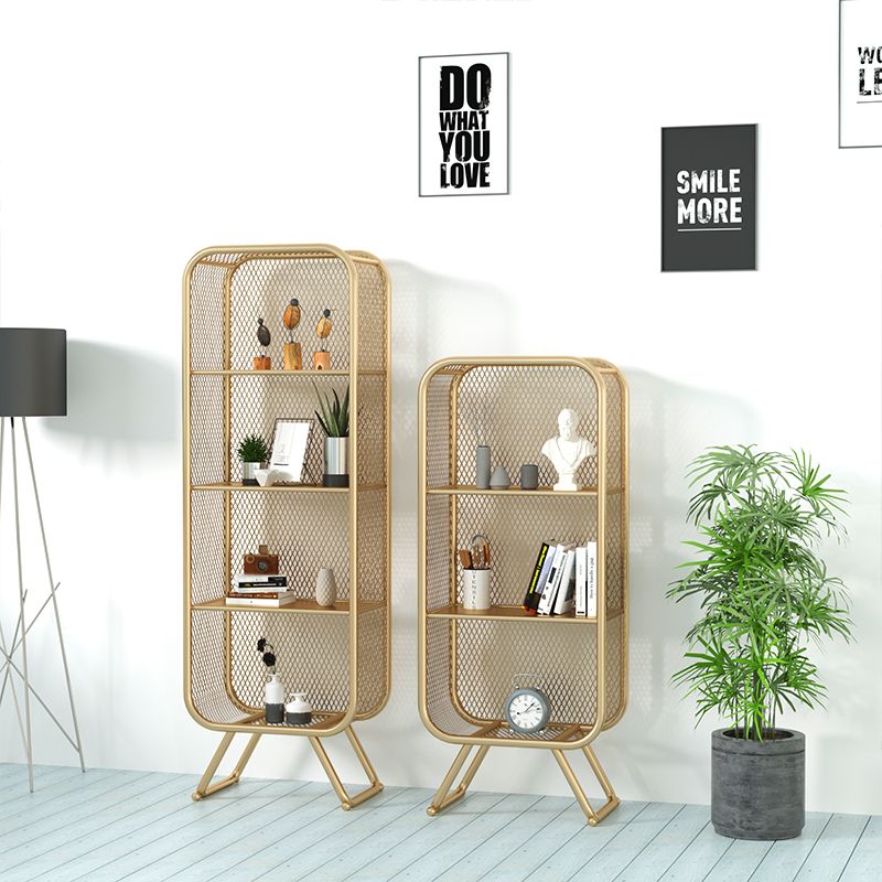 Libreria in stile glam di libreria chiusa per ufficio a casa e sala da studio