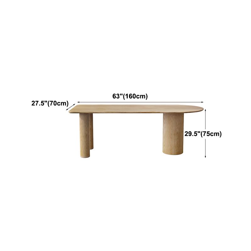 Solid Wood Dining Table Contemporary Dinner Table for Home Kitchen