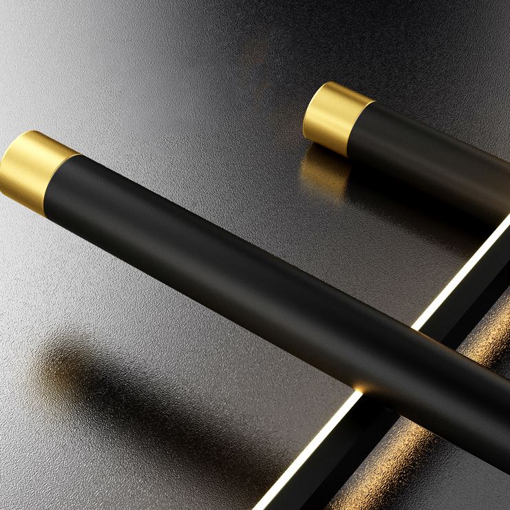 Moderno lampadario lineare LED LED LIGHT LIMA ALLIMINA