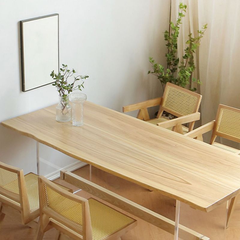 Specialty Dining Table Modern Brown in Solid Wood Table for Kitchen