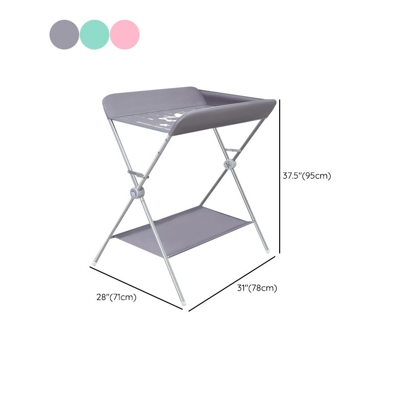 Portable Changing Table Modern Baby Changing Table in Matte Finish
