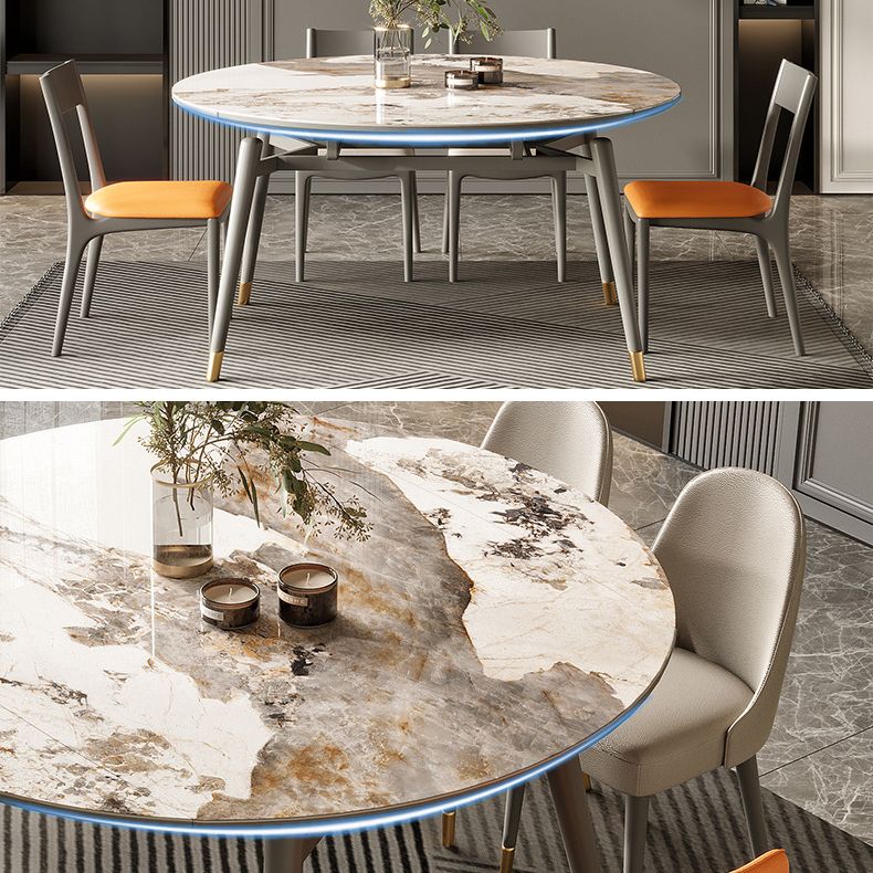 Dining Room Dinner Table Extendable 4 Legs Kitchen Dining Table