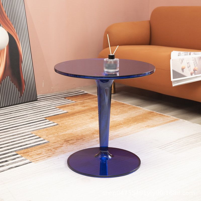 Modern Style Acrylic Material Multicolor Choice of Round Side Table