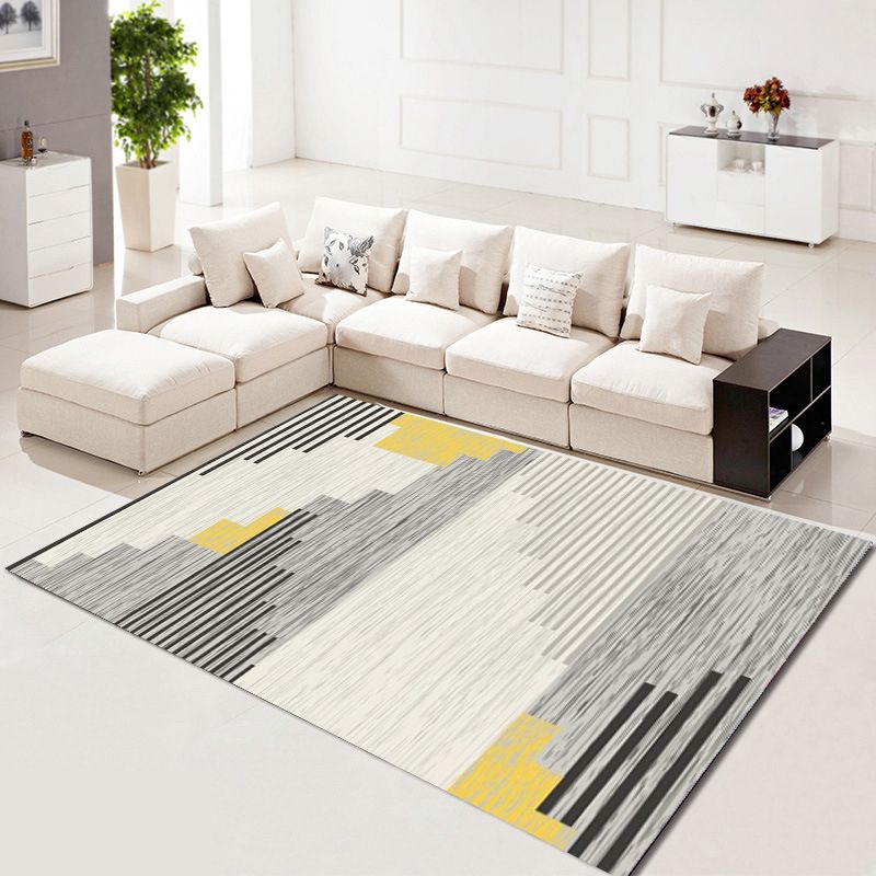 Minimalistisch geometrisch bedrukt tapijten Polyester binnen tapijt vlekbestendig gebied tapijt voor woonkamer