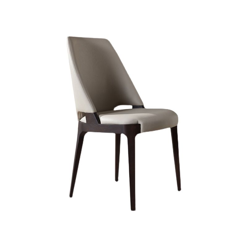 Industrial Upholstered Armless Dining Chair Indoor Side Chair