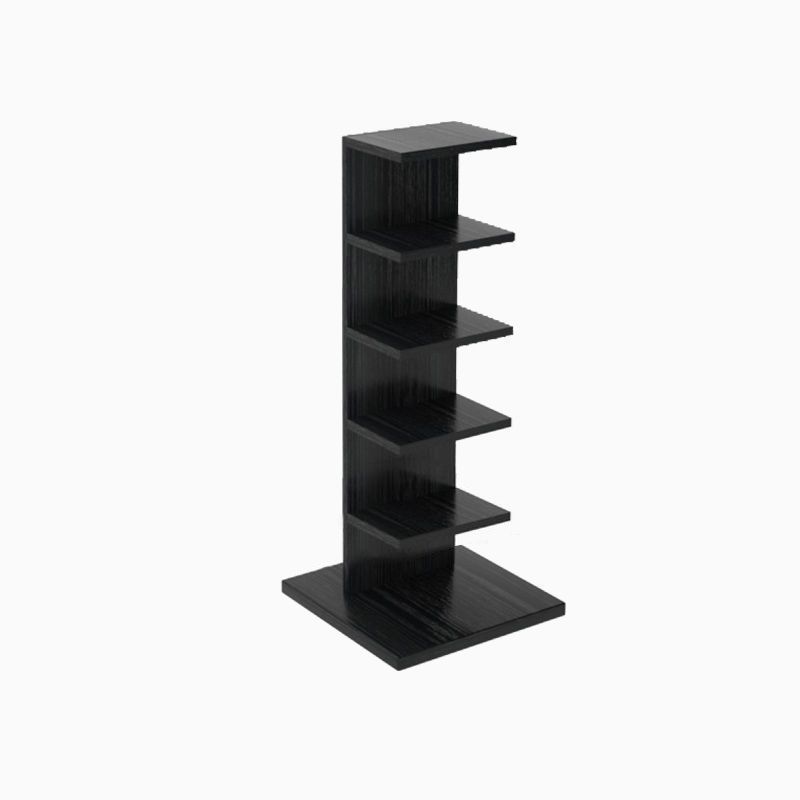 Vertical with Shelves Shelf Bookcase Stackable Engineered Wood Bookcase 13.8" Wide
