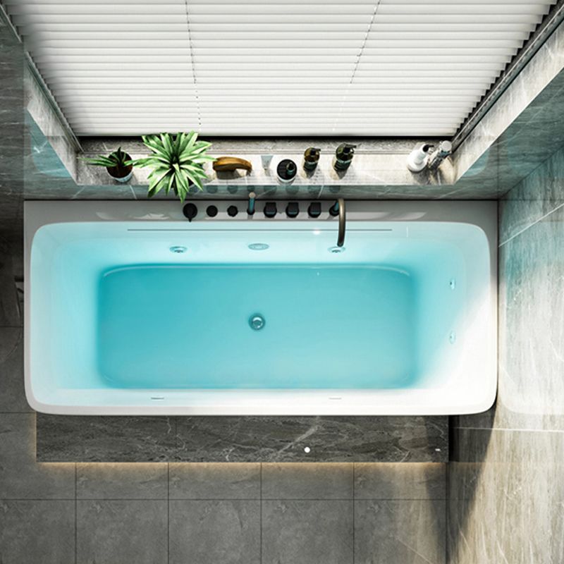 Modern Rectangular Alcove Bath Tub Acrylic Bath Tub for Home