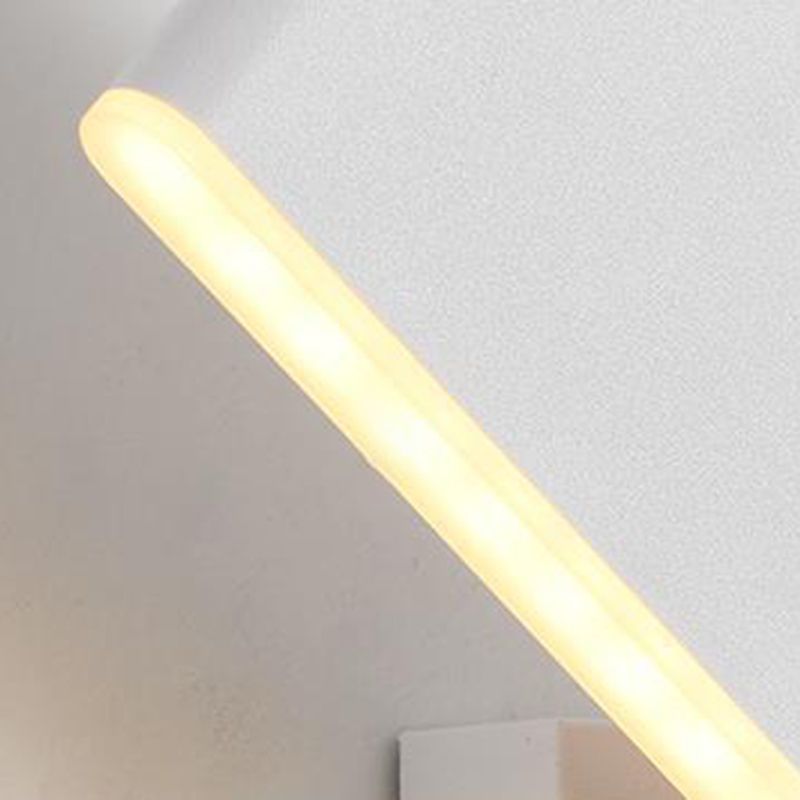 Single Black/White Modern Wall Mounted Sconce LED Wall Light for Bedroom