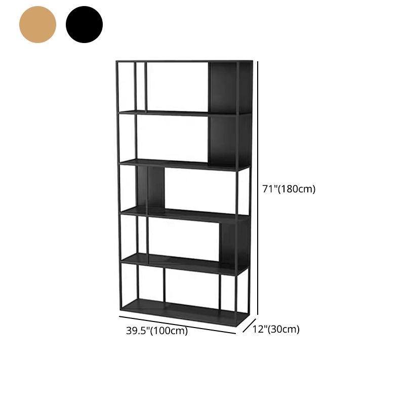 70.87"H Bookshelf Contemporary Style Open Back Bookcase for Home Office