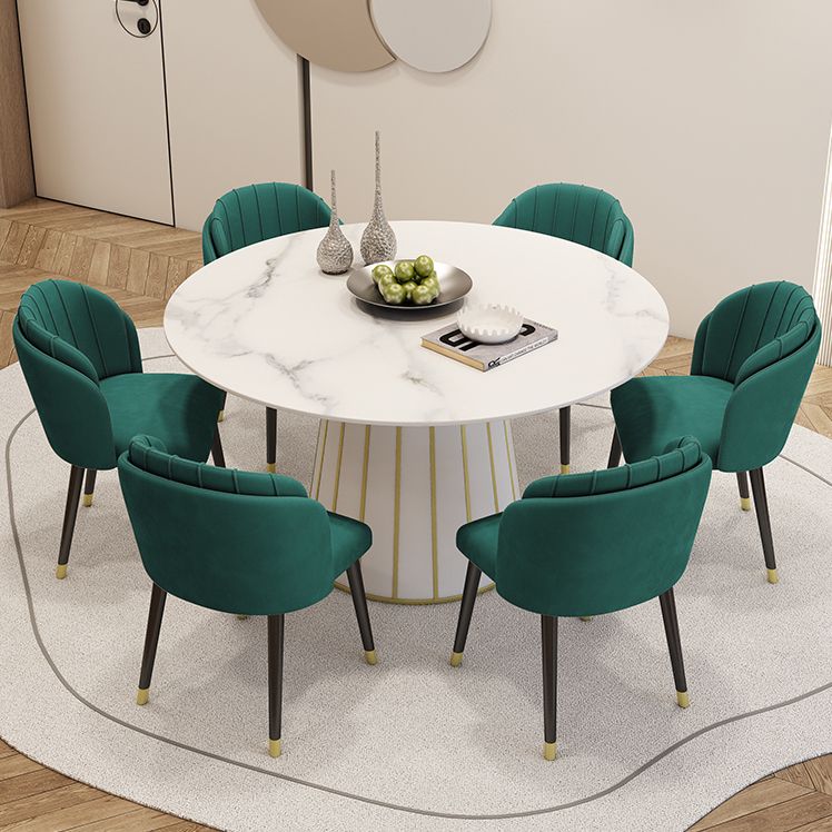 Nordic Round Stone Dining Table 1/7 Pieces Dining Set for Dining Room