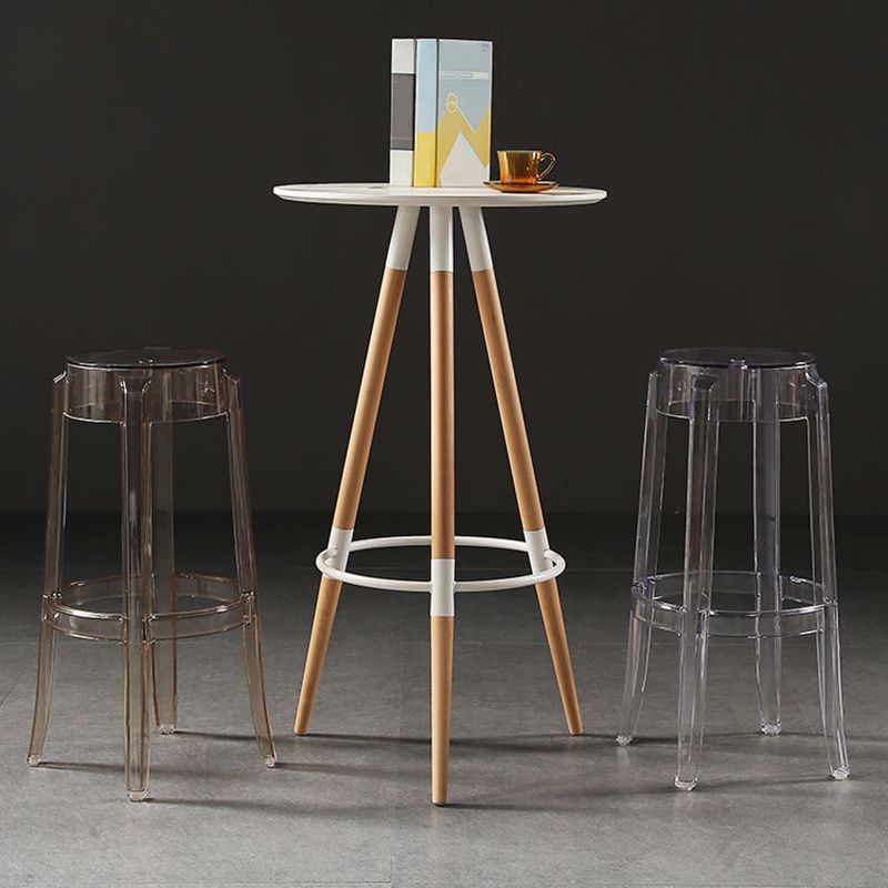 Contemporary Stackable Counter Stools Armless Indoor Bar Stool