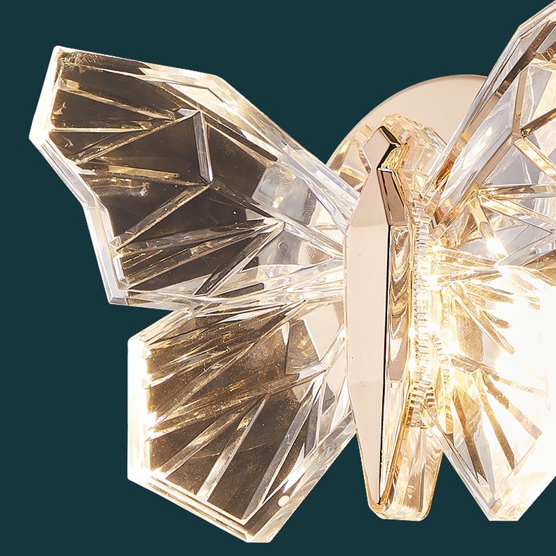 Nordic Style Metal Wall Light Butterfly Shape Wall Lamp for Children's Room
