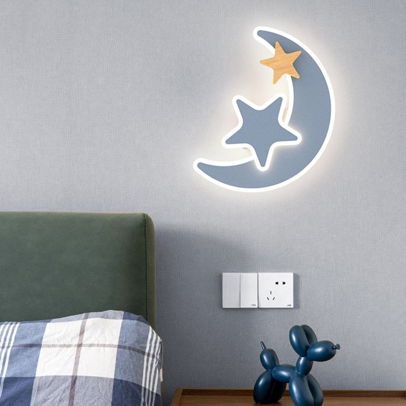Modern Style Unique Shape Wall Sconce Metal Wall Light for Children's Room