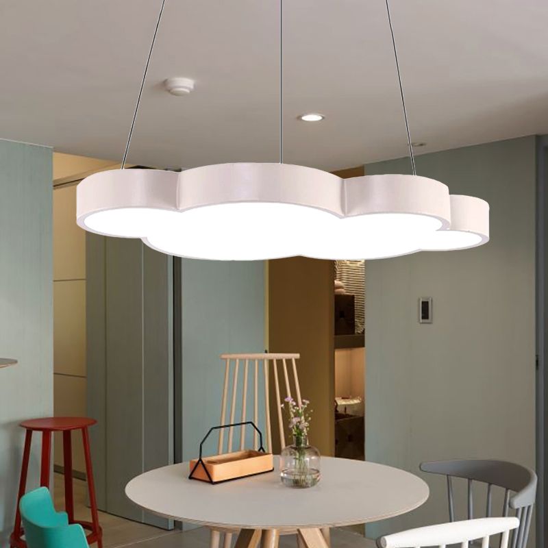 Floating Cloud Hanging Light Nordic Style Acrylic Pendant Light for Dining Room