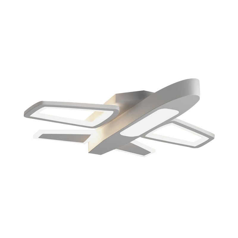 Kids Modern White Ceiling Light Plane Acrylic LED Flush Mount Light for Amusement Park