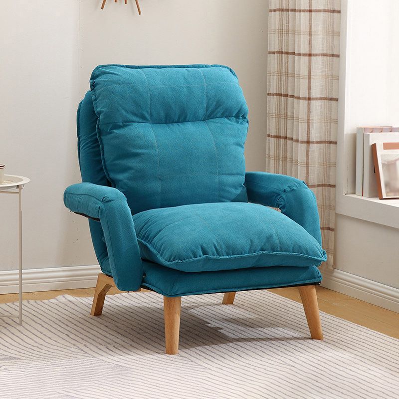 23.62" Wide Convertible Chair with Basic Four Legs Biscuit Back Armchair