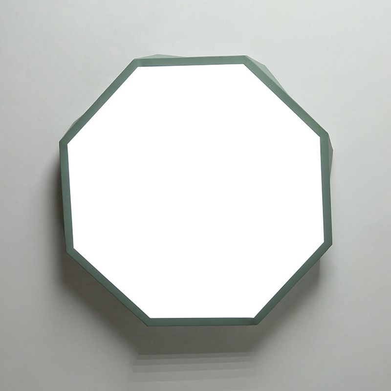 Acrilico Macaron LED de monte en el moderno estilo creativo de acero de techo geométrico de luz para dormitorio