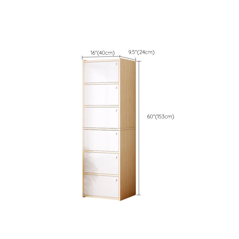 Modern Knobs Handle Storage Cabinet Solid Wood Standard Cabinet