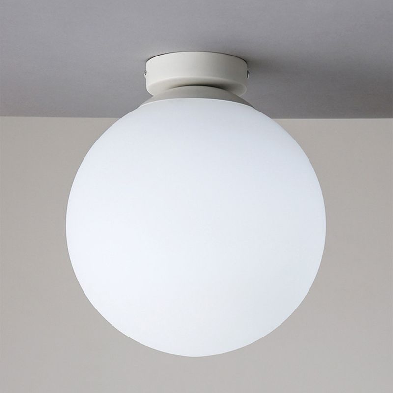 Plafonnier monté sur allée, plafonnier de style simple avec abat-jour en verre