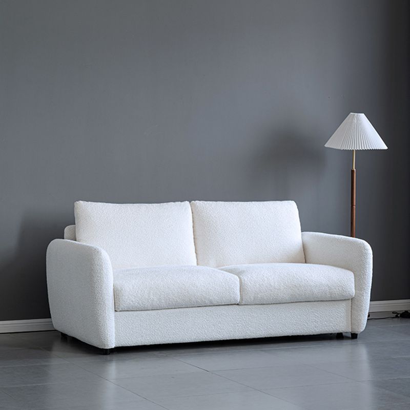 38" Wide Scandinavian Sofa Futon Foldable Upholstered Sleeper Sofa