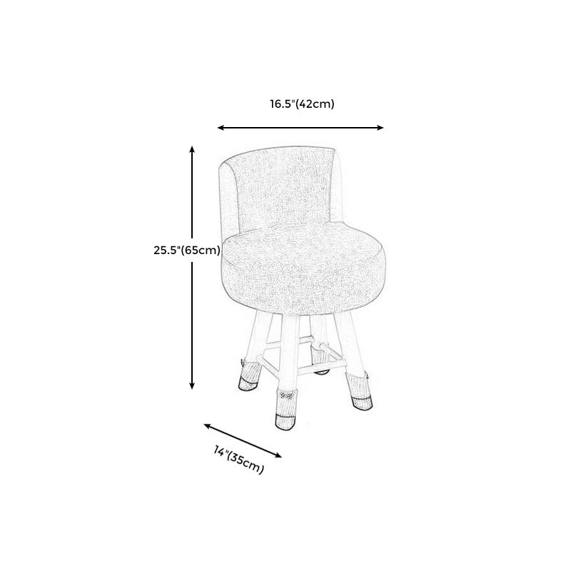Parsons Chair Armless Solid Wood Frame Chair for Living Room and Bedroom