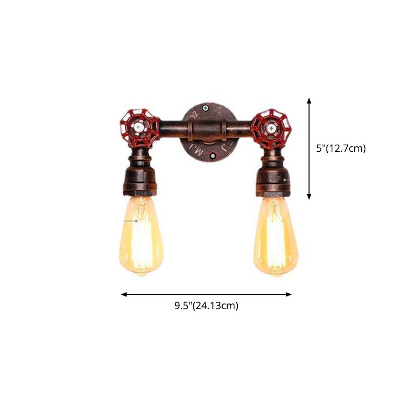 Illuminazione con pale sconce a 2 co-teaggio Luce montata a parete metallica industriale per il ristorante