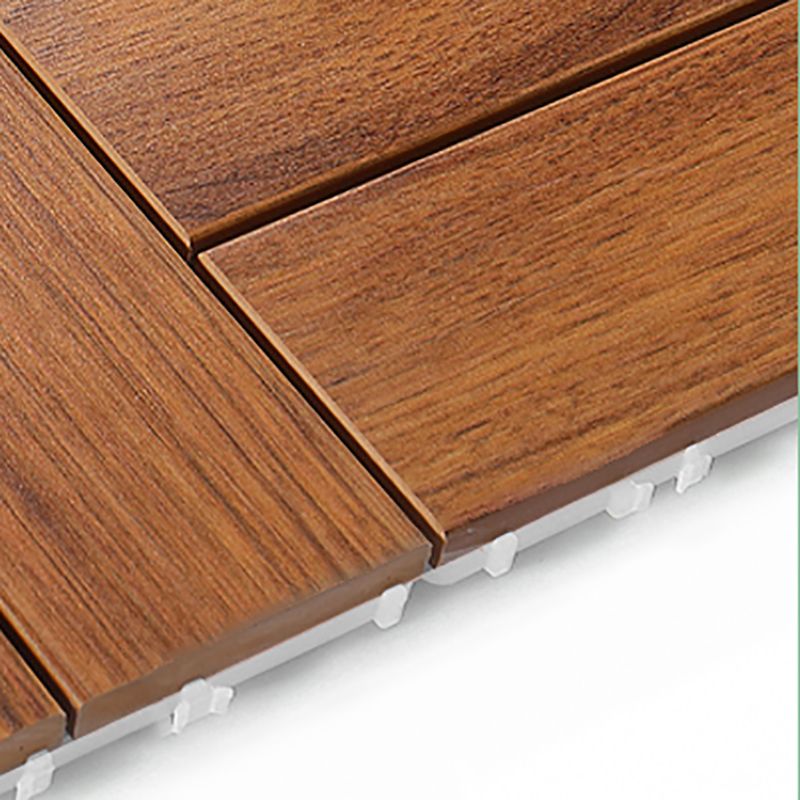 Engineered Flooring Planks Water Resistant Click-Locking for Patio Garden